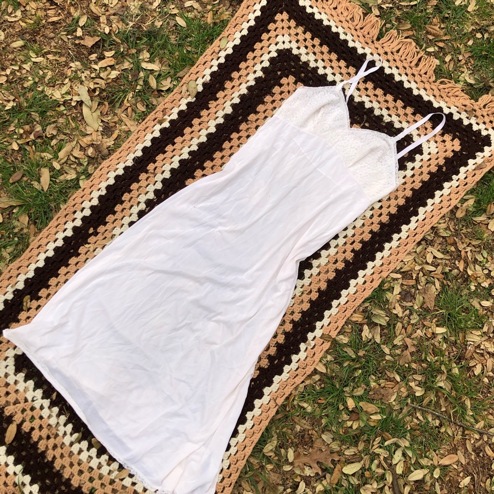 Vintage Sears White Slip Dress